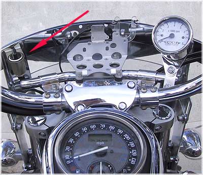 Stromanschluß im Windschild