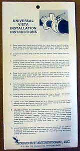 Einbauanleitung Vista Cruise