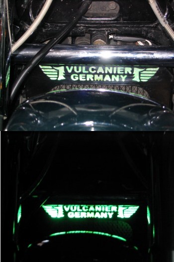 Neonbeleuchtung fr die Vulcanier Germany Khlerverkleidung